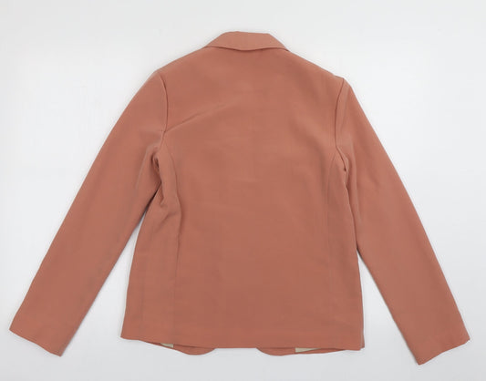 primak Womens Pink Jacket Blazer Size 8