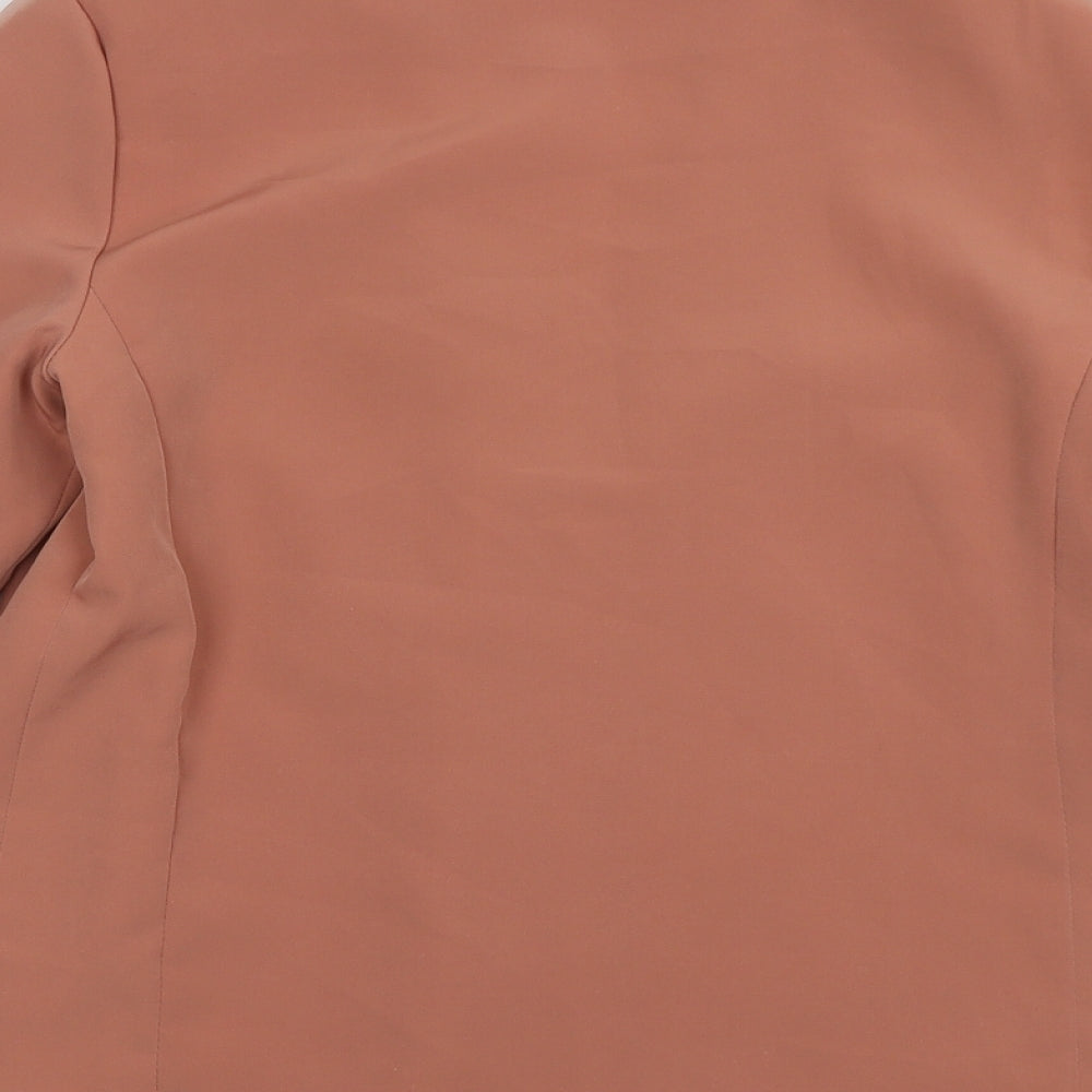 primak Womens Pink Jacket Blazer Size 8