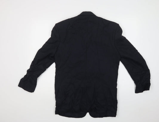 Conqueror Mens Blue Jacket Blazer Size 38 Button