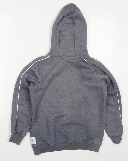 Holyfield Boys Grey Cotton Pullover Hoodie Size 10-11 Years Pullover