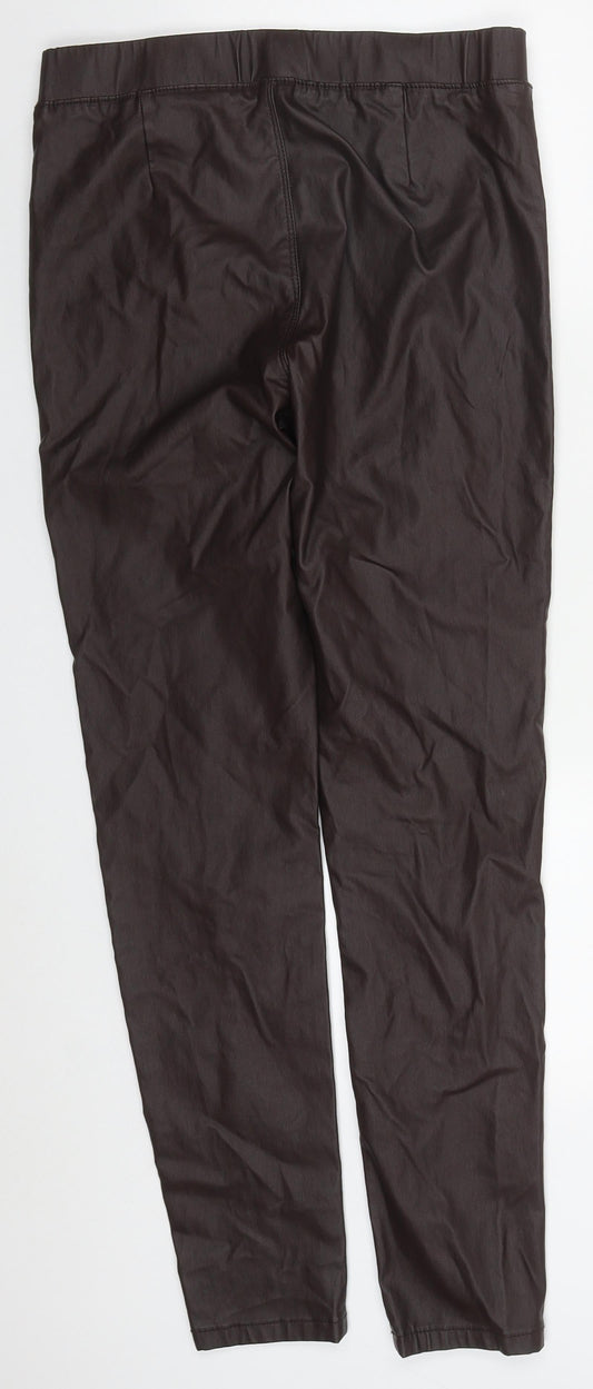 B Young Womens Brown Polyurethane Carrot Leggings Size 30 in L29 in