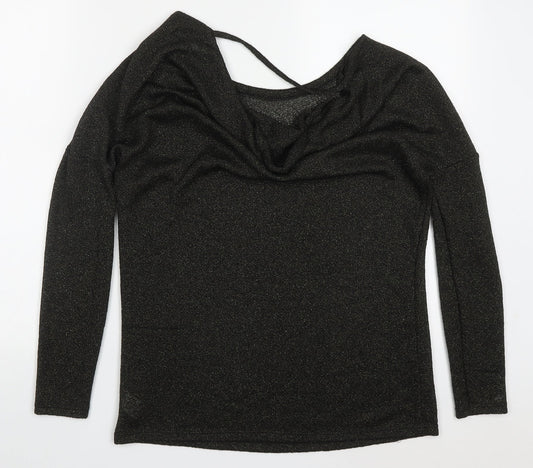 River Island Womens Green Round Neck Polyester Pullover Jumper Size 8