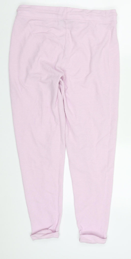 ASOS Womens Pink Polyester Sweatpants Trousers Size 12 L27 in Regular Drawstring