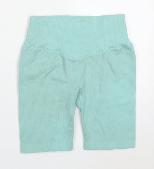 HXME Womens Blue Nylon Athletic Shorts Size 24 in L7 in Regular - HXME Fitness