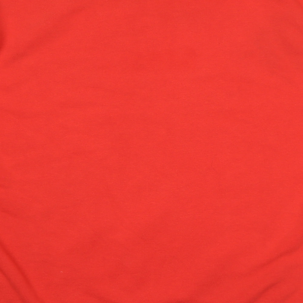 Boohoo Man Mens Red Cotton Pullover Sweatshirt Size M