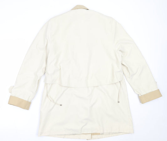 Preworn Womens Beige Jacket Coat Size 10