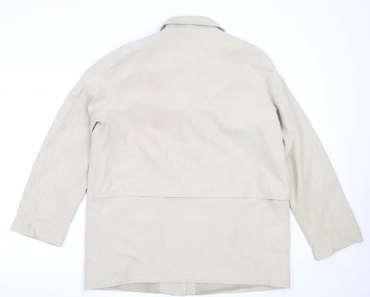 Danna Womens Beige Overcoat Coat Size 18
