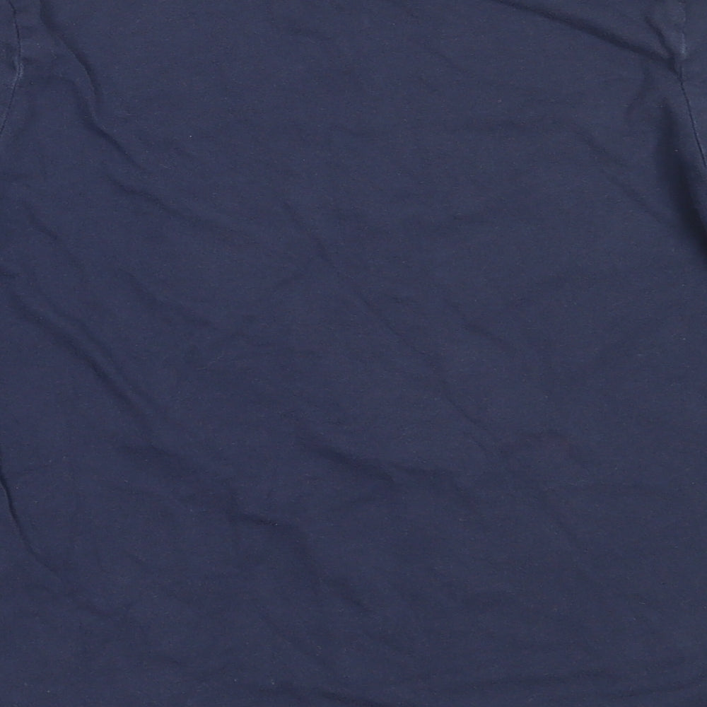 Oshkosh Boys Blue Cotton Basic T-Shirt Size 10 Years Round Neck