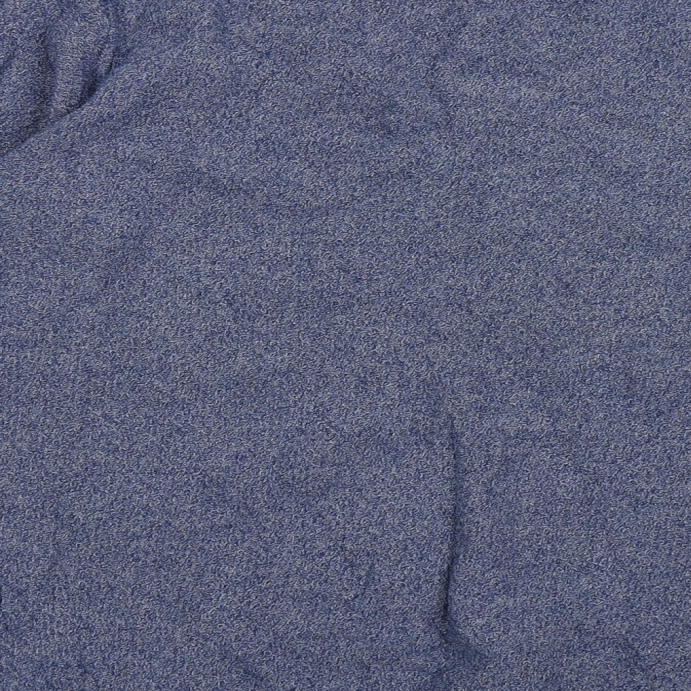 Cedar Wood State Mens Blue Crew Neck Cotton Pullover Jumper Size L