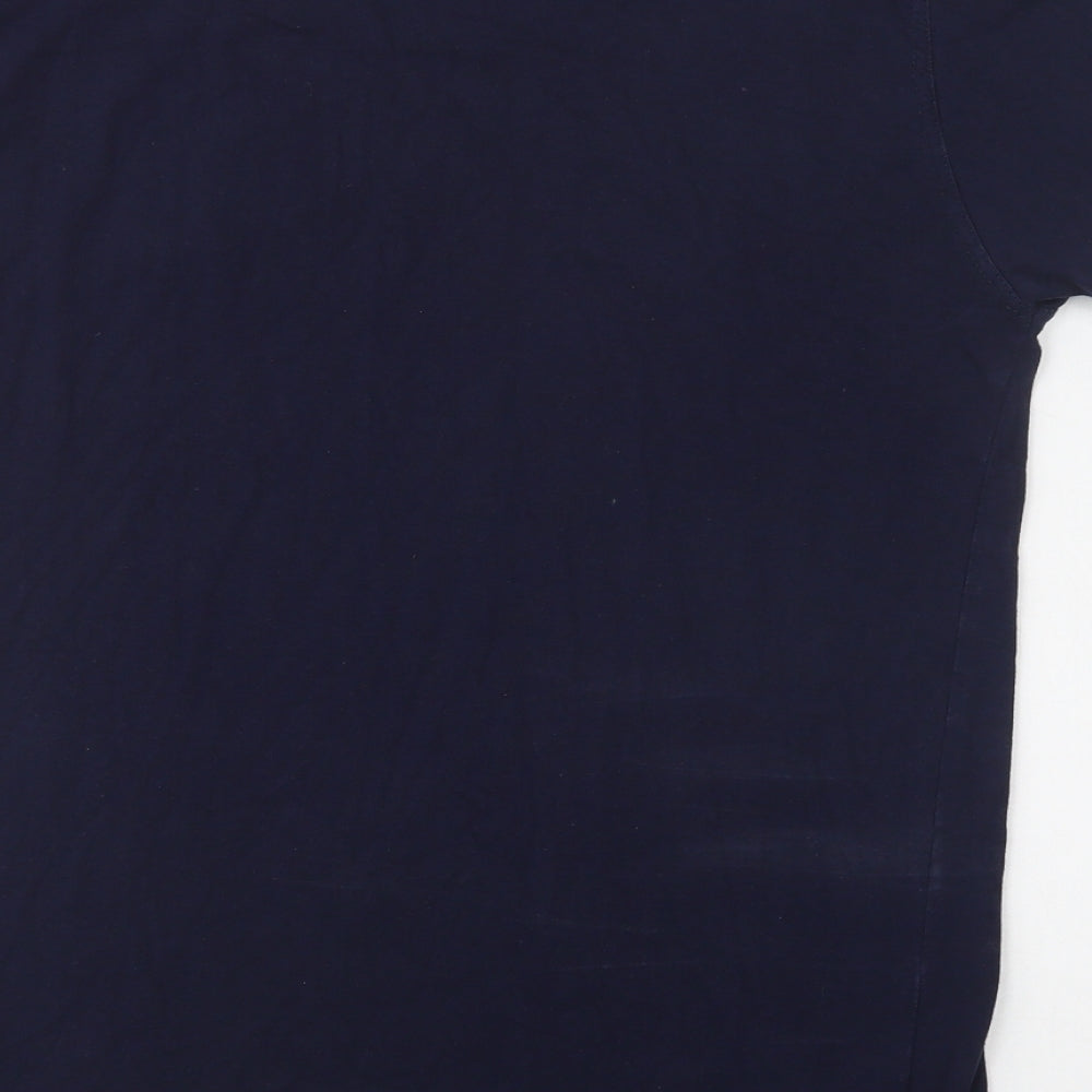 Forever Original Mens Blue Cotton T-Shirt Size M Crew Neck