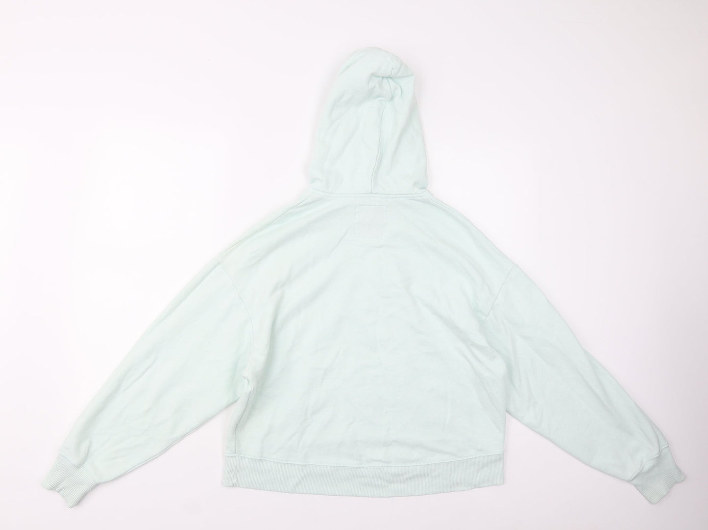 Hollister Womens Green Cotton Pullover Hoodie Size S