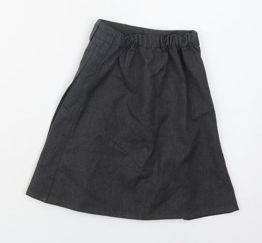 Dunnes Stores Girls Grey Polyester Pleated Skirt Size 4 Years Regular - School Wear