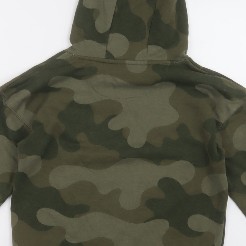 Primark Boys Green Camouflage Cotton Pullover Hoodie Size 10-11 Years Pullover - Iconic