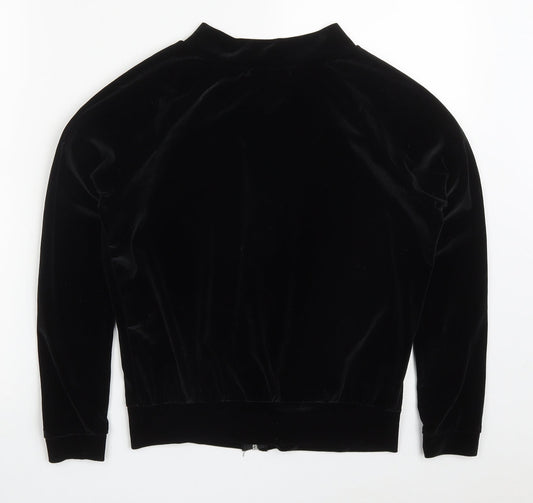 Boohoo Womens Black Jacket Size 8 Zip