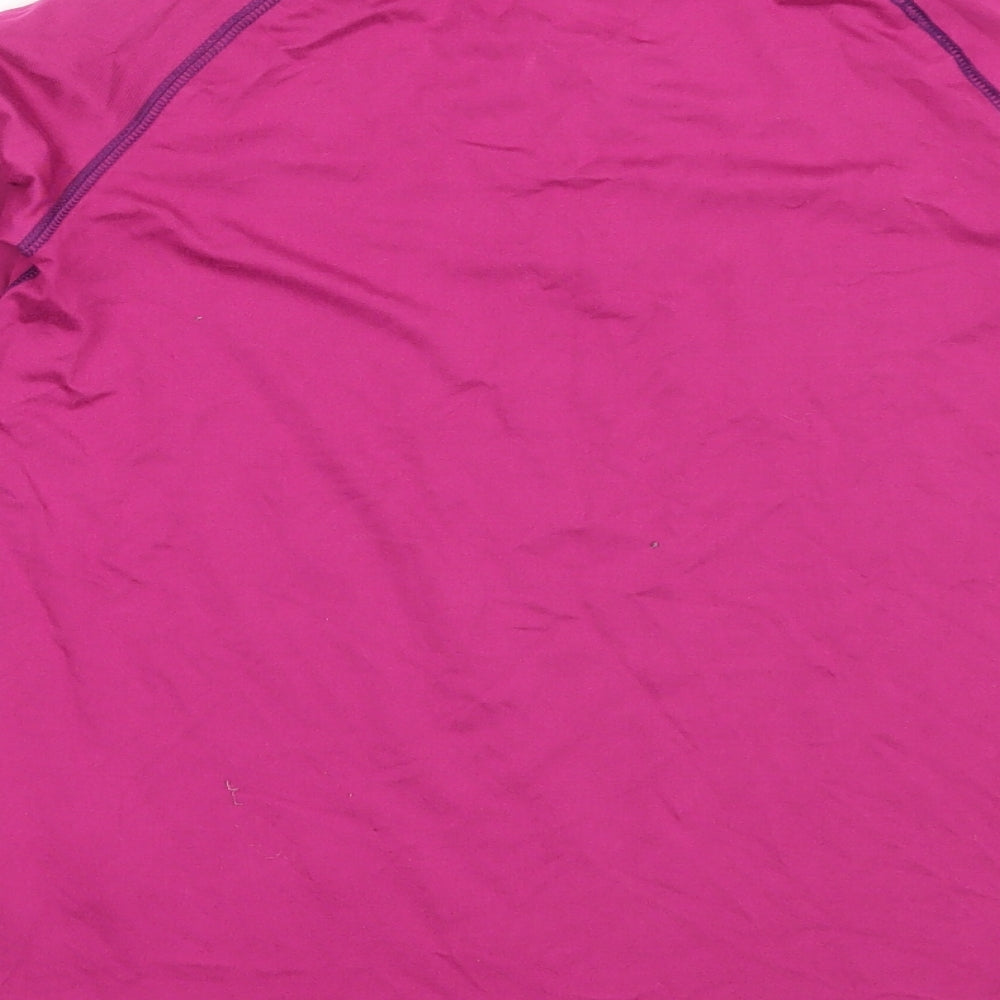 Amazon Girls Pink Polyester Henley Sweatshirt Size 10 Years