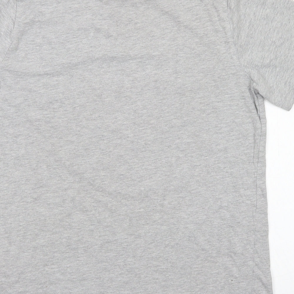 Primark Boys Grey Cotton Basic T-Shirt Size 11-12 Years Crew Neck - Black Panther