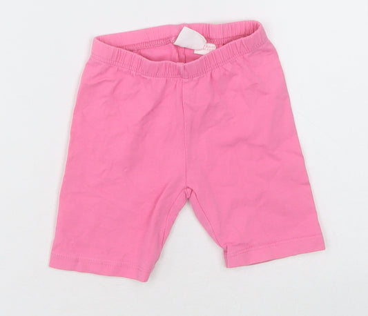Zara Girls Pink Cotton Shorts Outfit/Set Size 18-24 Months