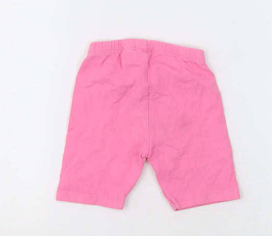 Zara Girls Pink Cotton Shorts Outfit/Set Size 18-24 Months