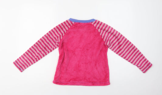 Dunnes Stores Girls Pink Polyester Top Pyjama Top Size 7-8 Years - Meow