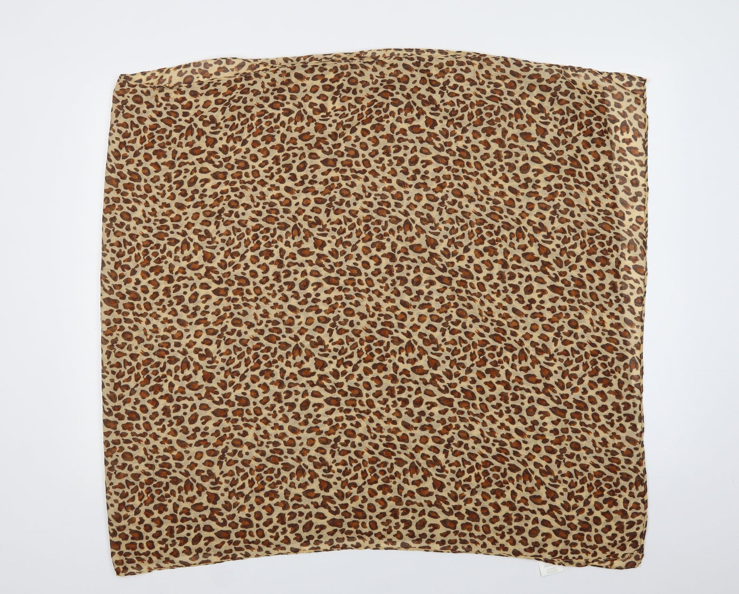 Clayre & Eef Unisex Brown Animal Print Polyester Scarf
