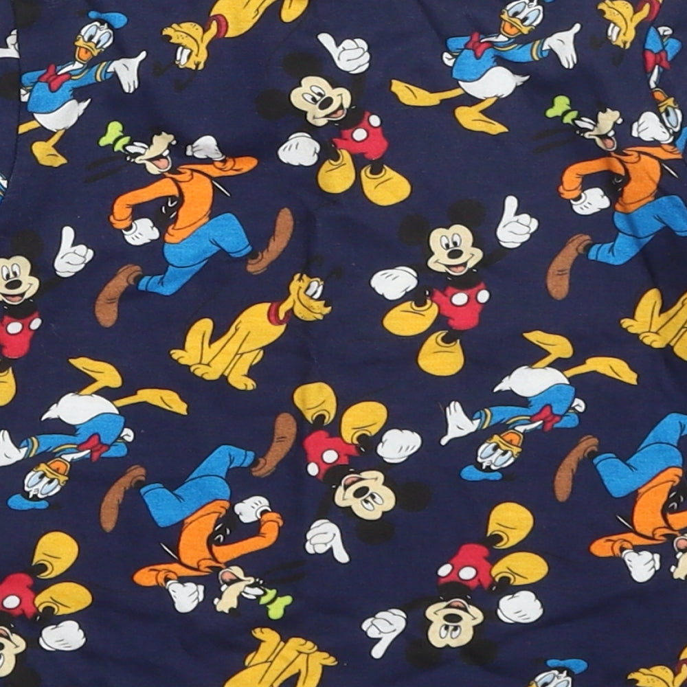 Primark Boys Multicoloured Cotton Basic T-Shirt Size 18-24 Months Crew Neck Pullover - Mickey Mouse and Friends