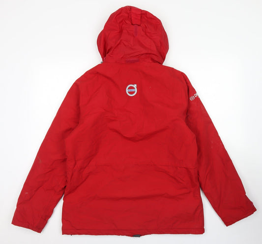 Regatte Womens Red Rain Coat Coat Size 12 Zip - Hydrafort