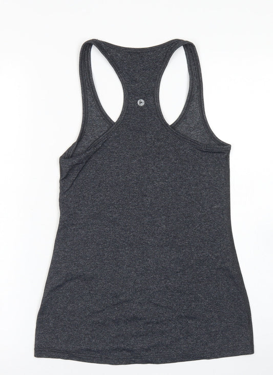 90 Degree Womens Grey Polyester Basic Tank Size XS Scoop Neck