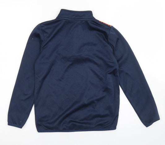 Dunnes Stores Boys Blue Polyester Pullover Sweatshirt Size 8-9 Years Zip
