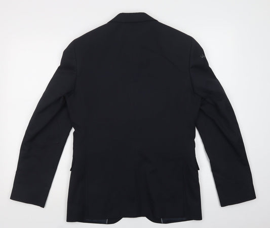 Marks and Spencer Mens Blue Jacket Blazer Size S Button