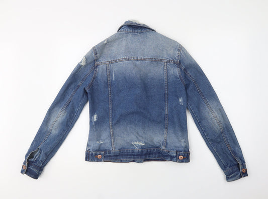 Primark Womens Blue Jacket Size 10 Button