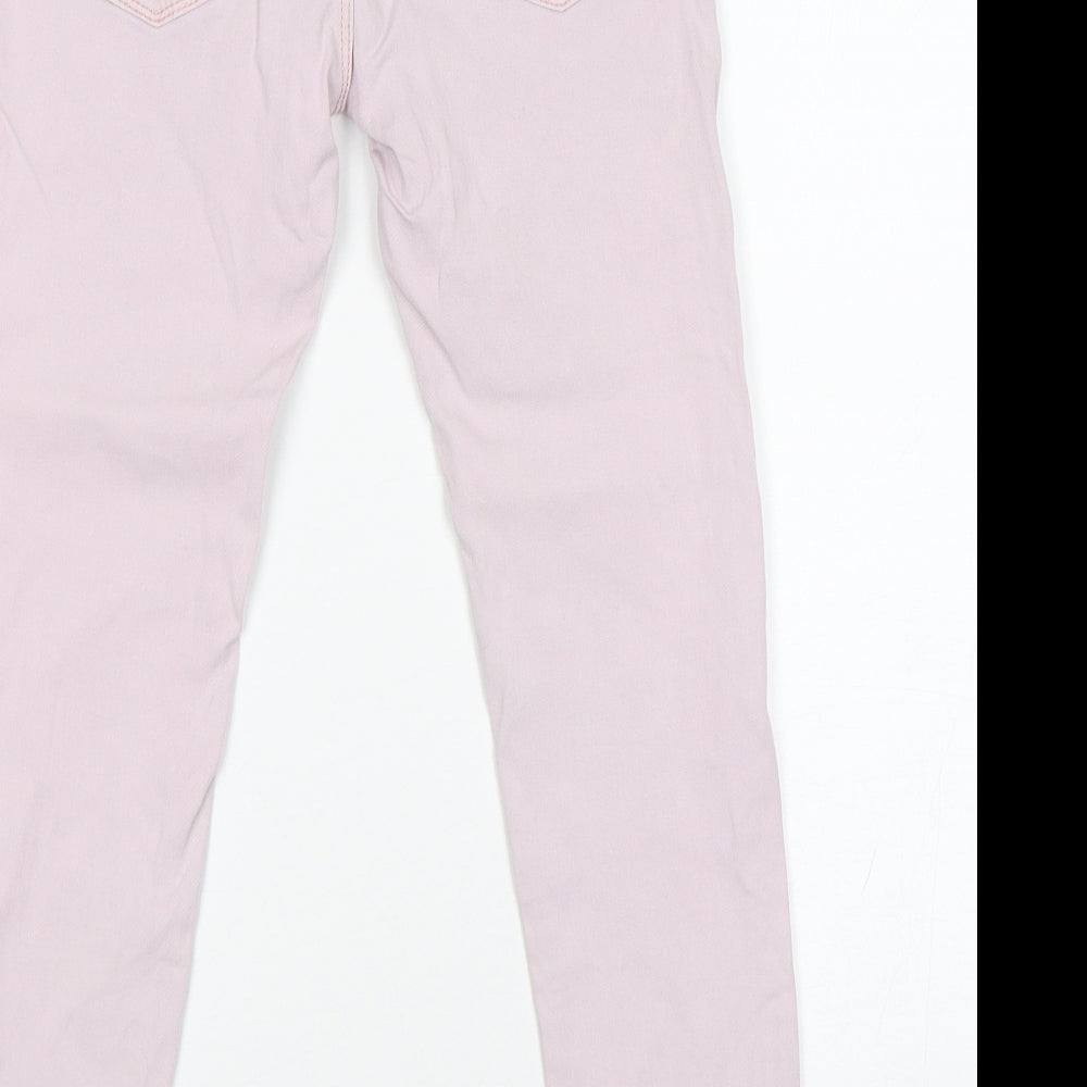 Additional view of Denim co girls’ pink cotton skinny jeans, size 9, years regular