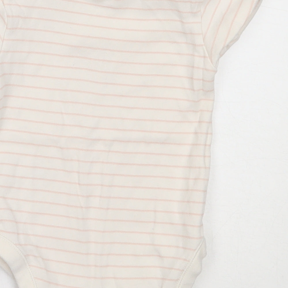 George Girls Ivory Striped Cotton Babygrow One-Piece Size 12-18 Months - lion king