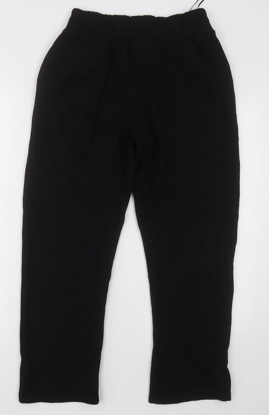 Gallery Womens Black Viscose Cropped Trousers Size M L27 in Regular