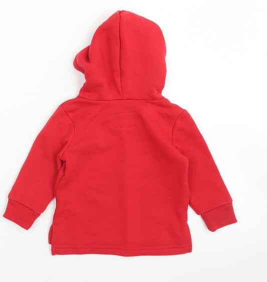 Mini Rebel Boys Red Jacket Size 3-6 Months - Hoodie