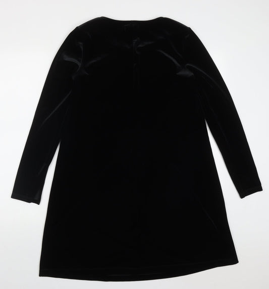 Gap Womens Black Polyester A-Line Size M Round Neck Pullover