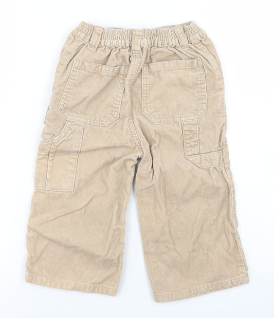 Cherokee Boys Brown Cotton Capri Jeans Size 18-24 Months Button