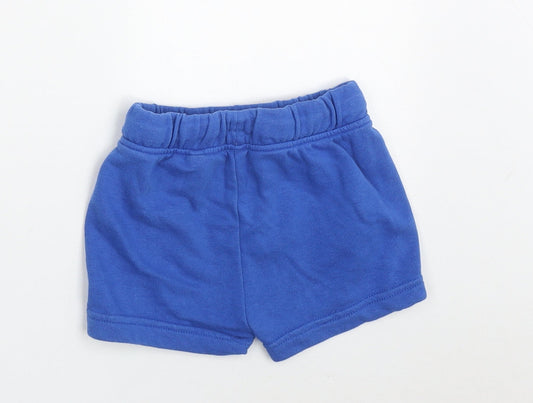George Boys Blue Cotton Shorts Outfit/Set Size 12-18 Months Pullover