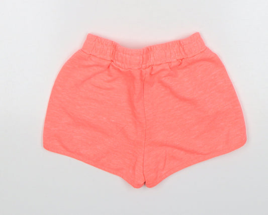 St Bernard Girls Pink Polyester Sweat Shorts Size 9 Years Regular