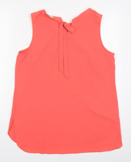 Papaya Womens Pink Polyester Basic Tank Size 14 Round Neck