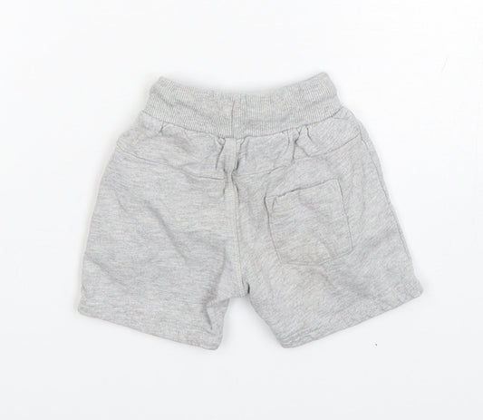 Very Boys Grey Cotton Sweatpants Trousers Size 12-18 Months