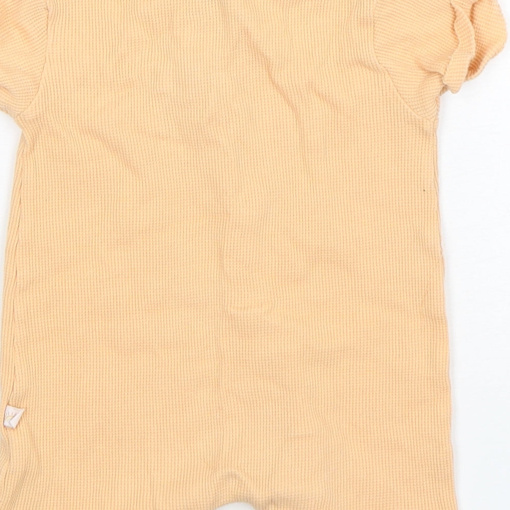 Primark Boys Orange Cotton Romper One-Piece Size 12-18 Months