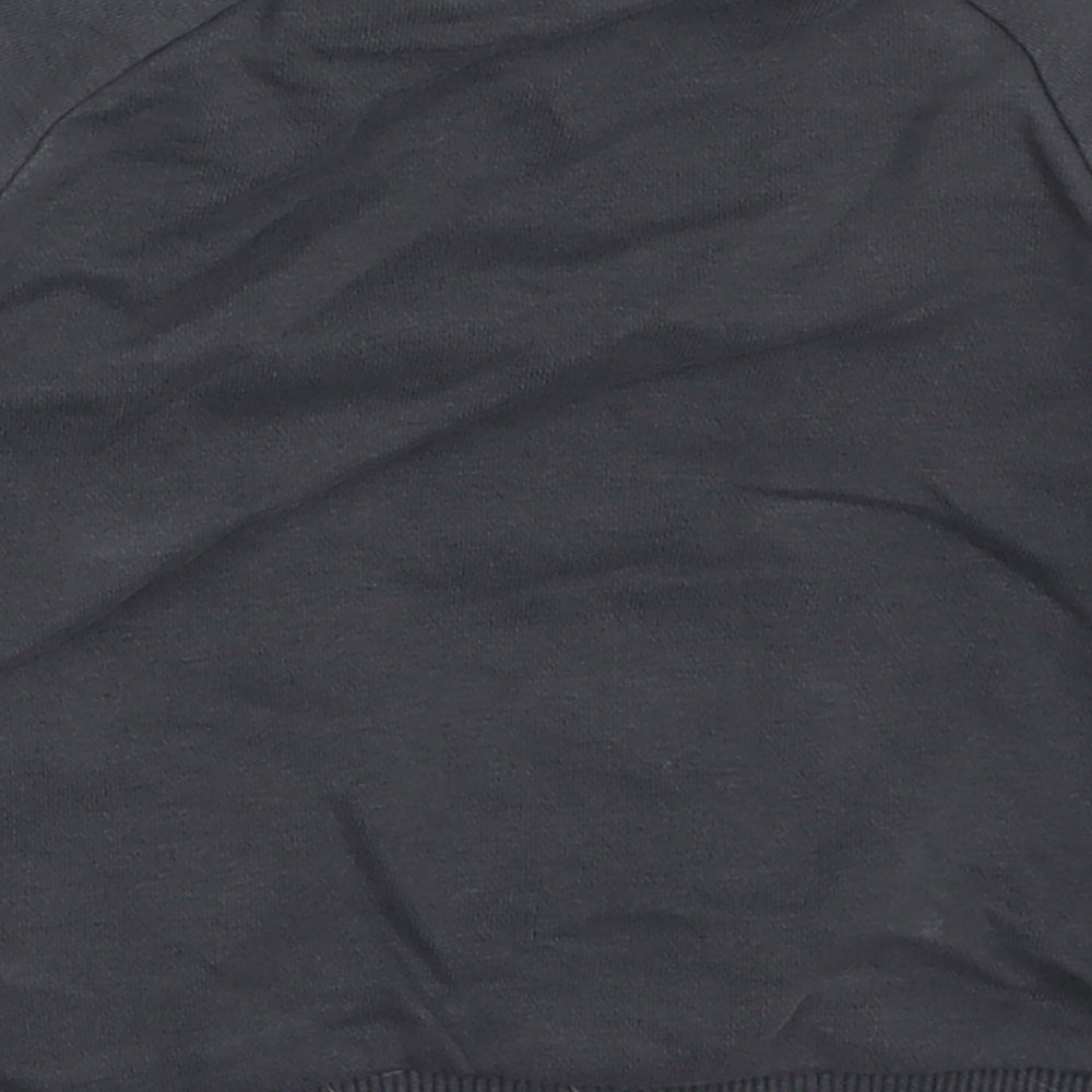George Boys Grey Cotton Basic T-Shirt Size 12-18 Months Crew Neck Pullover - Cool Dude