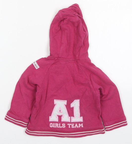 George Girls Pink Jacket Size 12-18 Months Zip - A1 Girls Team