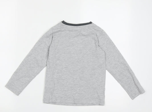 NEXT Boys Grey Cotton Pyjama Top Size 5 Years Pullover - sleep spin repeat