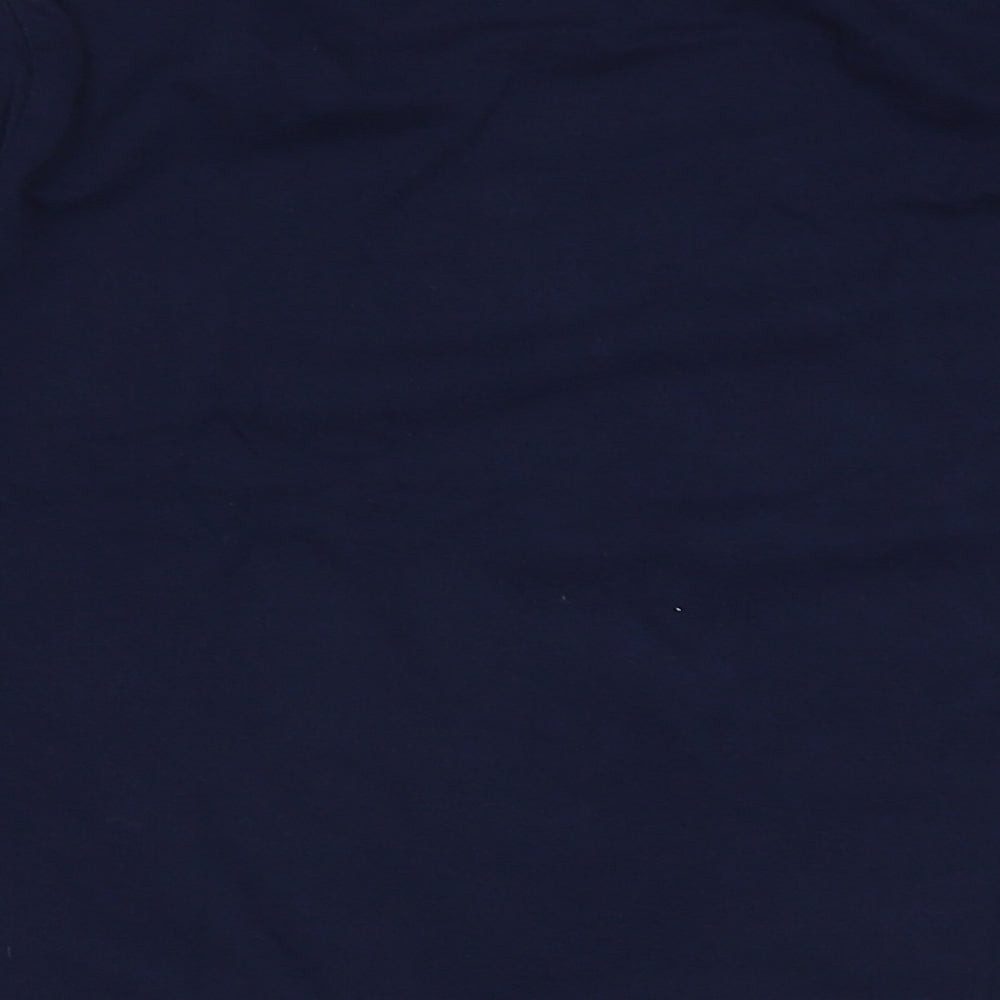 H&M Boys Blue Cotton Basic Casual Size 8-9 Years Crew Neck Pullover