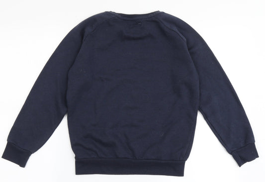 Primark Girls Blue Polyester Pullover Sweatshirt Size 11-12 Years - Mon Cheri