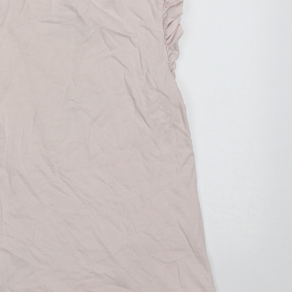 George Girls Pink Cotton Basic T-Shirt Size 4-5 Years Crew Neck Pullover - protect the animals