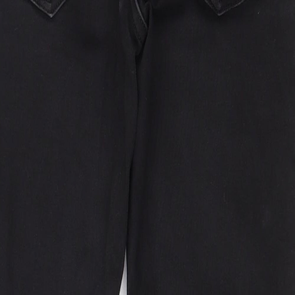 ASOS Womens Black Cotton Skinny Jeans Size 8 L24 in Regular