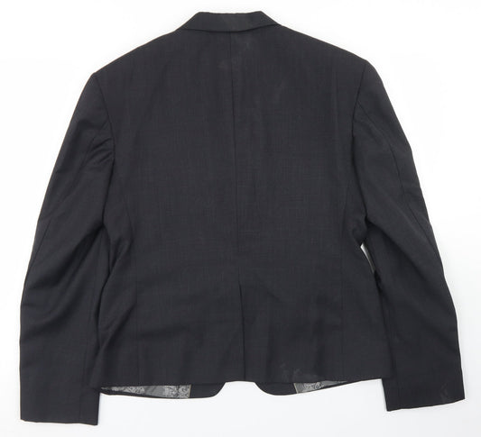 iTailor Mens Grey Polyester Jacket Blazer Size 36