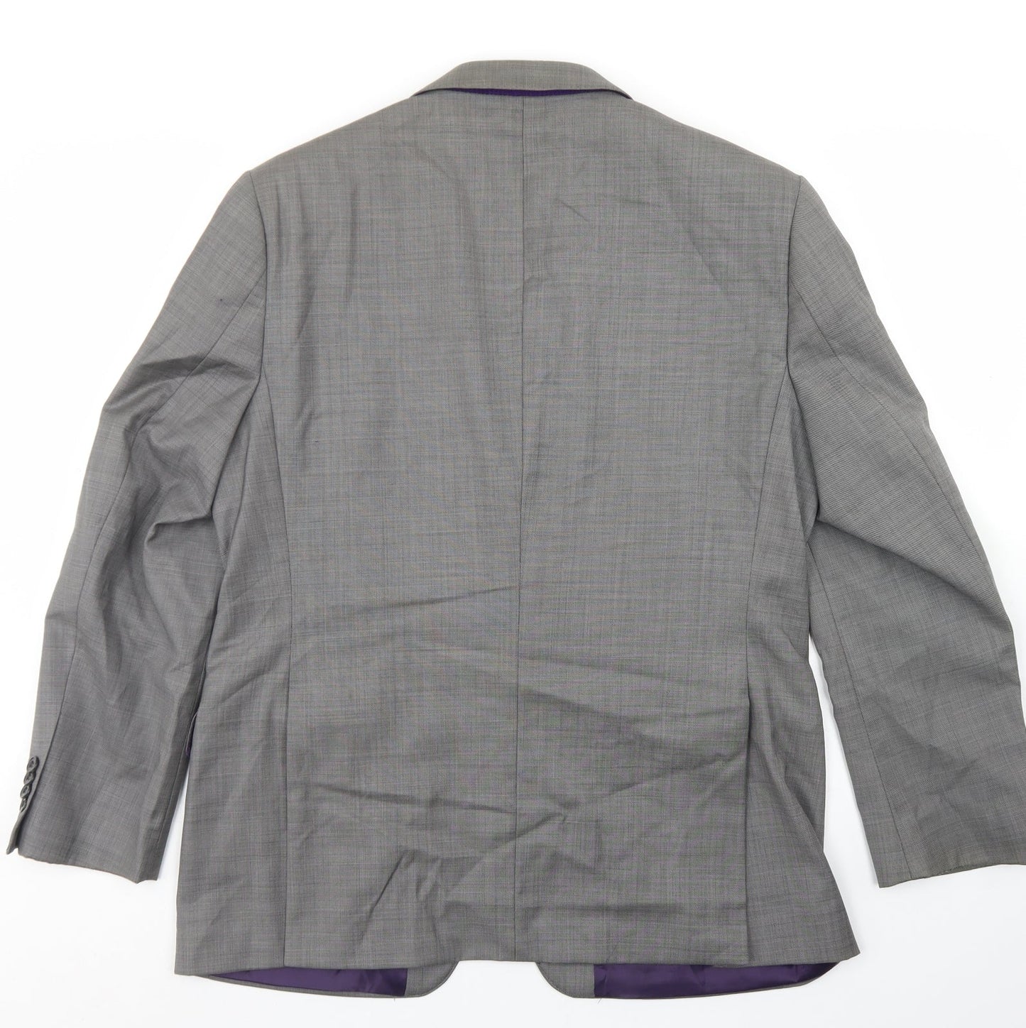 Paul Costelloe Mens Grey Polyester Jacket Blazer Size 40